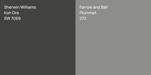 SW 7069 Iron Ore vs 272 Plummet
