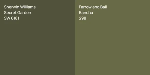 SW 6181 Secret Garden vs 298 Bancha