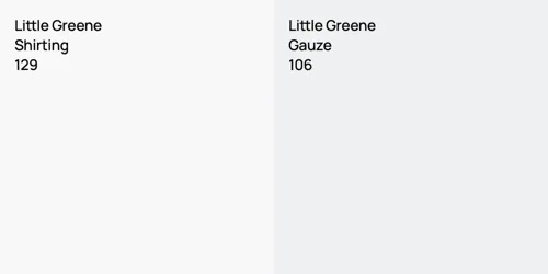 129 Shirting vs 106 Gauze
