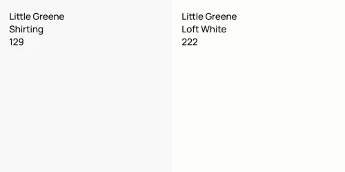 129 Shirting vs 222 Loft White