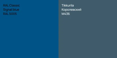 RAL 5005  Signal blue vs M436 Королевский