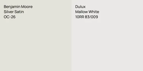OC-26 Silver Satin vs 10RR 83/009 Mallow White