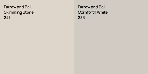 241 Skimming Stone vs 228 Cornforth White