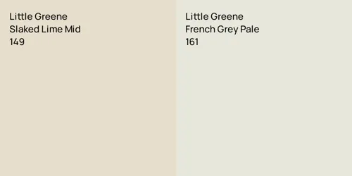 149 Slaked Lime Mid vs 161 French Grey Pale