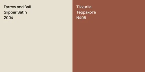 2004 Slipper Satin vs N405 Терракота
