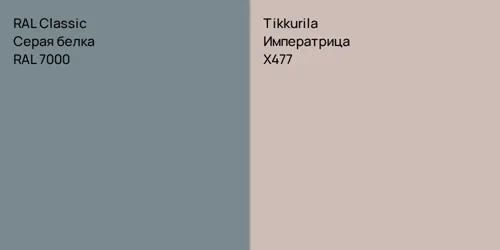 RAL 7000 Серая белка vs X477 Императрица