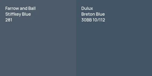 281 Stiffkey Blue vs 30BB 10/112 Breton Blue