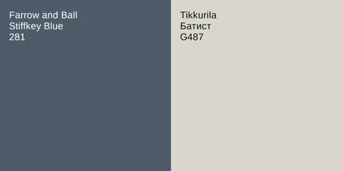 281 Stiffkey Blue vs G487 Батист