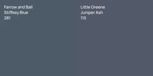 281 Stiffkey Blue vs 115 Juniper Ash