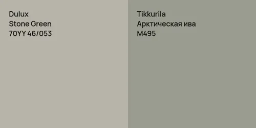 70YY 46/053 Stone Green vs M495 Арктическая ива