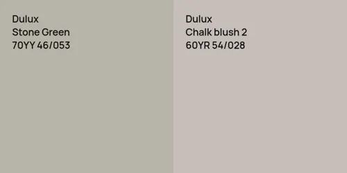 70YY 46/053 Stone Green vs 60YR 54/028 Chalk blush 2