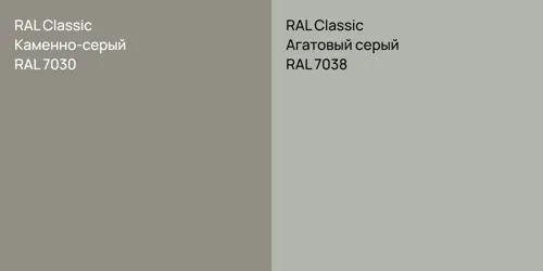RAL 7030 Каменно-серый vs RAL 7038 Агатовый серый