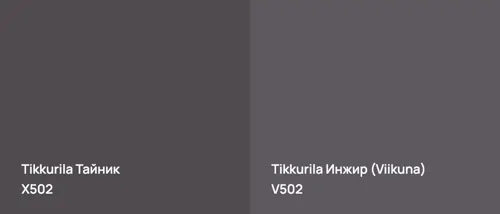 X502 Тайник vs V502 Инжир (Viikuna)