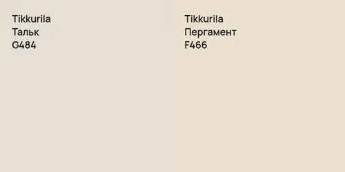 G484 Тальк vs F466 Пергамент