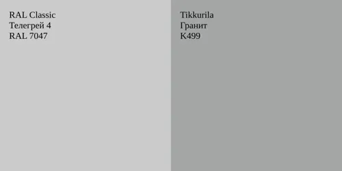 RAL 7047 Телегрей 4 vs K499 Гранит