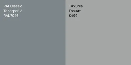 RAL 7046 Телегрей 2 vs K499 Гранит