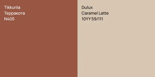 N405 Терракота vs 10YY 59/111 Caramel Latte
