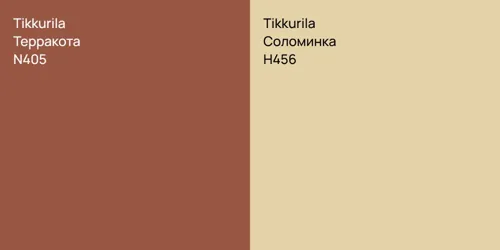 N405 Терракота vs H456 Соломинка