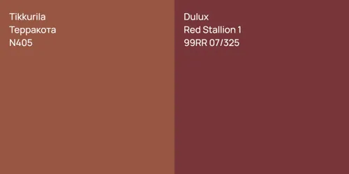 N405 Терракота vs 99RR 07/325 Red Stallion 1
