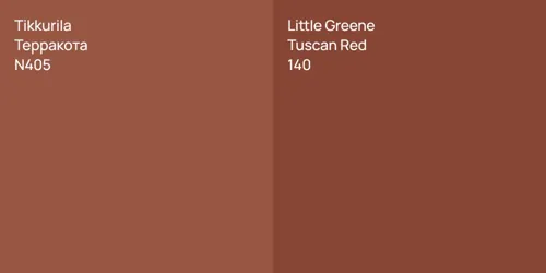 N405 Терракота vs 140 Tuscan Red