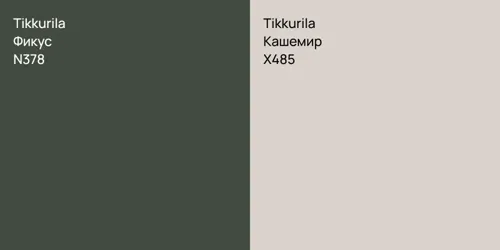 N378 Фикус vs X485 Кашемир