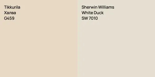 G459 Халва vs SW 7010 White Duck