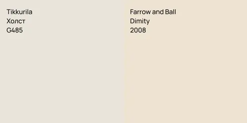 G485 Холст vs 2008 Dimity