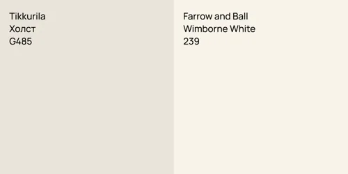 G485 Холст vs 239 Wimborne White
