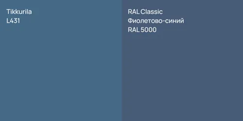 L431 null vs RAL 5000 Фиолетово-синий
