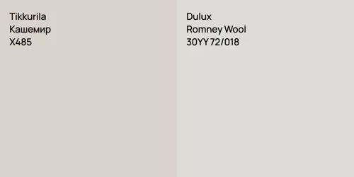 X485 Кашемир vs 30YY 72/018 Romney Wool