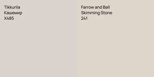 X485 Кашемир vs 241 Skimming Stone