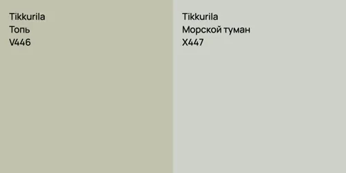 V446 Топь vs X447 Морской туман