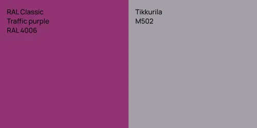 RAL 4006  Traffic purple vs M502 