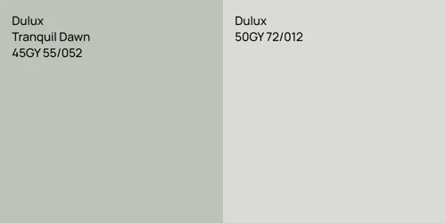 45GY 55/052 Tranquil Dawn vs 50GY 72/012 null