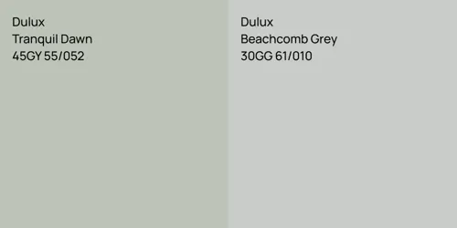 45GY 55/052 Tranquil Dawn vs 30GG 61/010 Beachcomb Grey