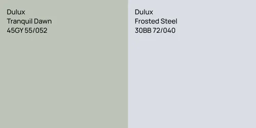 45GY 55/052 Tranquil Dawn vs 30BB 72/040 Frosted Steel