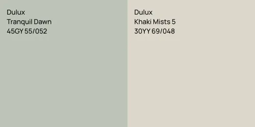 45GY 55/052 Tranquil Dawn vs 30YY 69/048 Khaki Mists 5