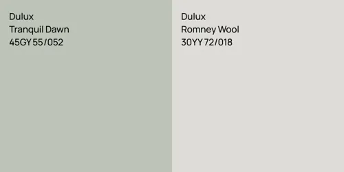 45GY 55/052 Tranquil Dawn vs 30YY 72/018 Romney Wool