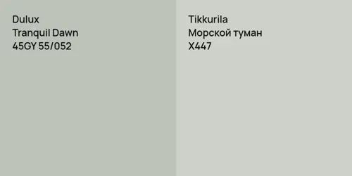 45GY 55/052 Tranquil Dawn vs X447 Морской туман