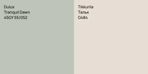 45GY 55/052 Tranquil Dawn vs G484 Тальк