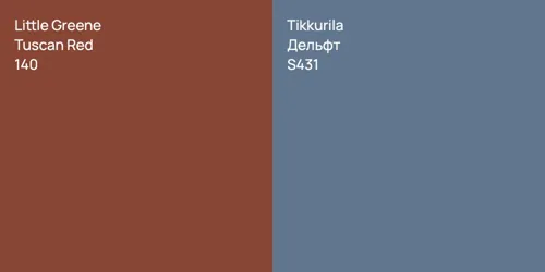 140 Tuscan Red vs S431 Дельфт