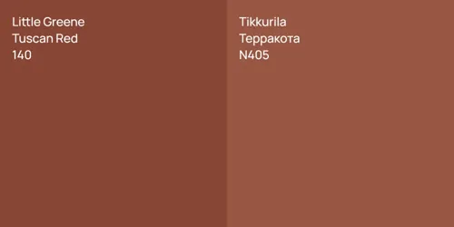 140 Tuscan Red vs N405 Терракота