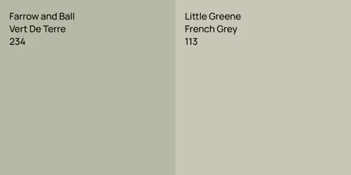 234 Vert De Terre vs 113 French Grey