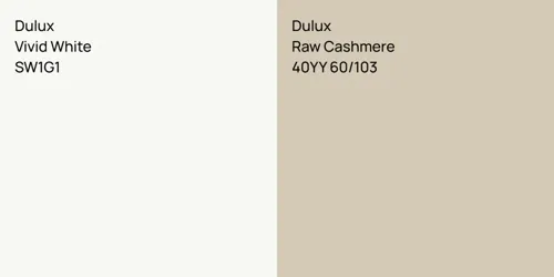 SW1G1 Vivid White vs 40YY 60/103 Raw Cashmere