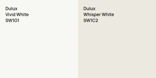 SW1G1 Vivid White vs SW1C2 Whisper White