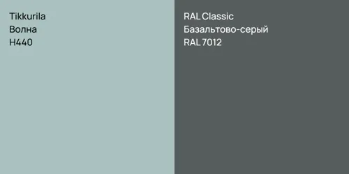 H440 Волна vs RAL 7012 Базальтово-серый