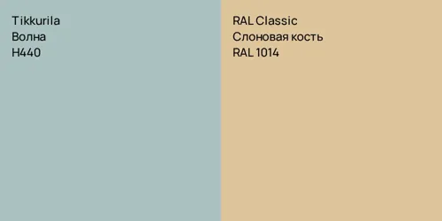 H440 Волна vs RAL 1014 Слоновая кость