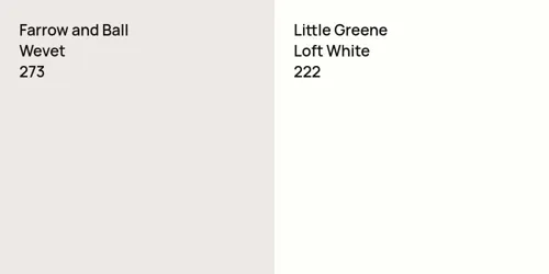 273 Wevet vs 222 Loft White