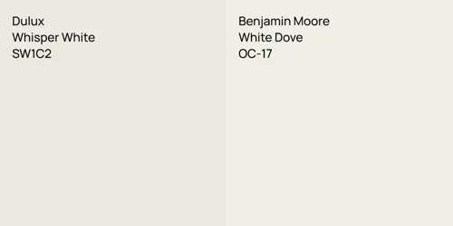 SW1C2 Whisper White vs OC-17 White Dove