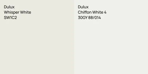 SW1C2 Whisper White vs 30GY 88/014 Chiffon White 4